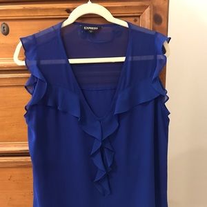 Royal Blue Express sleeveless blouse